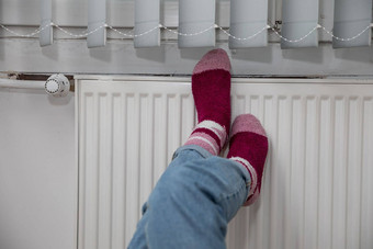 气候变暖冷脚热散热器厚羊毛袜子