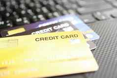 信贷卡在线购物安全金融业务概念