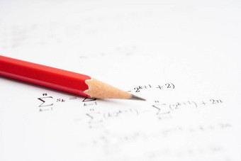 铅笔数学公式锻炼<strong>测试纸</strong>教育学校