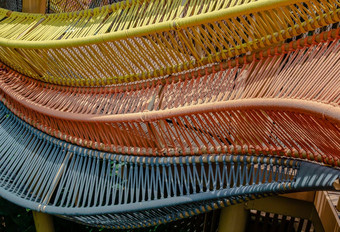 编织色彩斑斓的绳子软灵活的绳子合适的户外美丽的<strong>棉花</strong>绳子编织有序的的方式