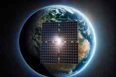通信卫星轨道地球宇宙飞船空间站太阳能面板卫星菜天线