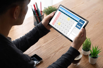 日历电脑软件应用程序流行的时间表规划