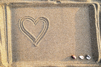 画心沙子概念爱健康复制空间