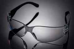 安全眼镜黑色的塑料保护工作眼镜