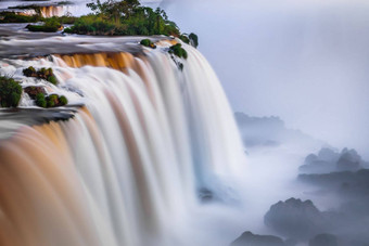 伊瓜苏瀑布阿根廷一边南部巴西一边南美国