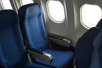 飞机小屋室内空舒适的座位经济类舷窗