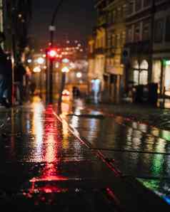 灯阴影港口城市葡萄牙黑暗图像波尔图历史街道雨