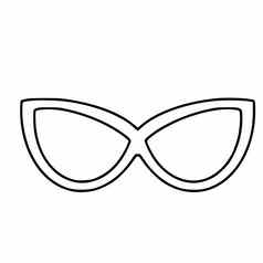 doodle-style太阳镜时尚眼镜愿景
