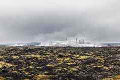 地热权力植物热水权力站冰岛