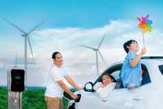 概念进步快乐家庭风涡轮电车辆