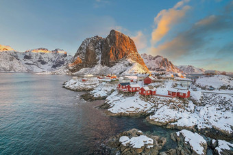 美丽的自然Lanscape罗弗敦群岛挪威