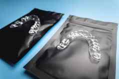 纠正调整器美牙齿谎言黑色的包特殊的存储袋牙科健康护理