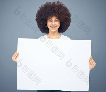 女人董事会空白榜准备好了市场营销广告消息灰色工作室背景黑色的女海报空榜广告模型复制斯卡斯标志
