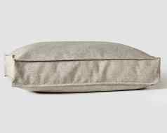 软枕头沙发封面灰色的平原织物