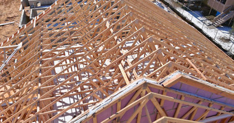 构造木屋顶梁框架桁架帧新构造坚持房子
