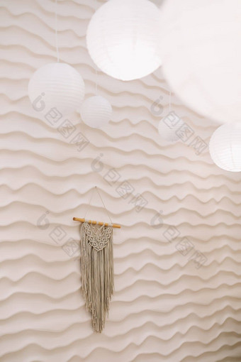 房间室内墙设计装饰现代首页装饰在室内公寓风格米色异国情调的空间生活房间放荡不羁的装饰元素