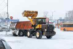 清洁清洁道路城市雪冬天