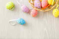 色彩斑斓的复活节鸡蛋背景很多画复活节鸡蛋背景
