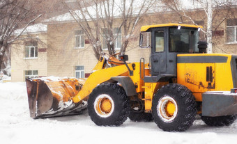 清洁清洁道路城市雪冬天