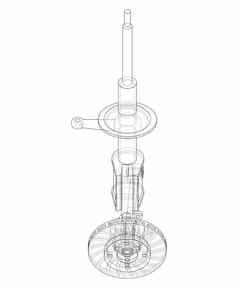 车悬架冲击吸收器