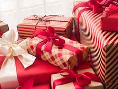 圣诞节礼物拳击一天传统的假期礼物经典圣诞节礼物盒子包装奢侈品现在一年生日情人节一天假期