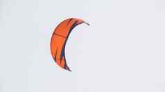 橙色体育运动风筝天空降落伞