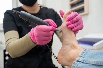 pedicurist<strong>对待</strong>脚趾客户端机磨料阀瓣美沙龙