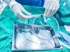 护士准备导医疗材料外科手术干预包装无菌