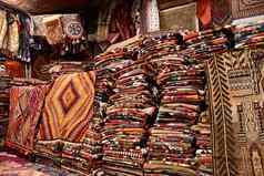 色彩斑斓的东方地毯地毯经销商goreme卡帕多西亚火鸡