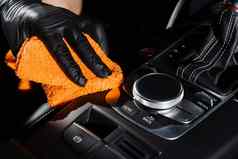 手车室内干燥齿轮箱指示板超细纤维详细说明汽车服务更清洁的工人干车室内