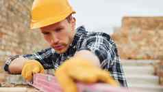 水平测量工具建设工人统一的安全设备工作建筑
