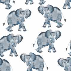 无缝的模式大象设计变形动物