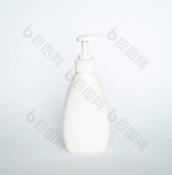 白色塑料瓶洗发<strong>水肥</strong>皂模拟模板设计