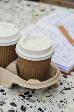 纸杯成员茶咖啡表格外卖咖啡棕色（的）纸杯持有人棕色（的）安全纸板项圈纸板托盘