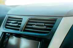 关闭车空气调节面板空气通风系统车车辆空气调节窗口概念