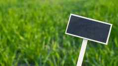 空白黑色的广告牌绿色场景观空模型模板黑板上标签农场土地复制空间横幅文本农业景观夏天景观丘陵场