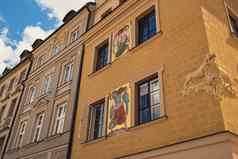 埃尔布隆格波兰8月体系结构房子建筑视图城市体系结构著名的受欢迎的旅游吸引力旅行目的地博物馆纪念碑
