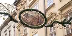 克拉科夫主要广场市场主要波兰圣诞节装饰克拉科夫体系结构城市体系结构历史教堂克拉科夫巴洛克式的体系结构旅行旅游吸引力