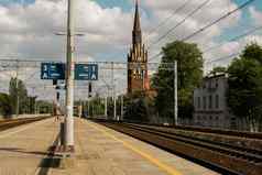 格但斯克波兰7月PKP城际火车格但斯克主要铁路站长途PKP城际火车组成车厢波兰的城际火车旅行