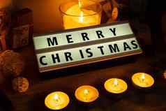 蜡烛出现日历lightbox文本快乐圣诞节传统的燃烧圣诞节蜡蜡烛数字计数圣诞节美丽的出现首页节日烛光黑暗背景
