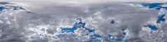 阴天空全景多雨的一天雨层云云无缝的球形equirectangular格式完整的天顶图形游戏空中无人机学位全景天空圆顶