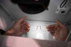 眼镜焊接系统装置修复表演帧