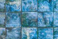 蓝色的马赛克陶瓷广场瓷砖摘要模式纹理背景现代室内