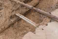 管修复挖掘沟地下管道石棉行建设作品