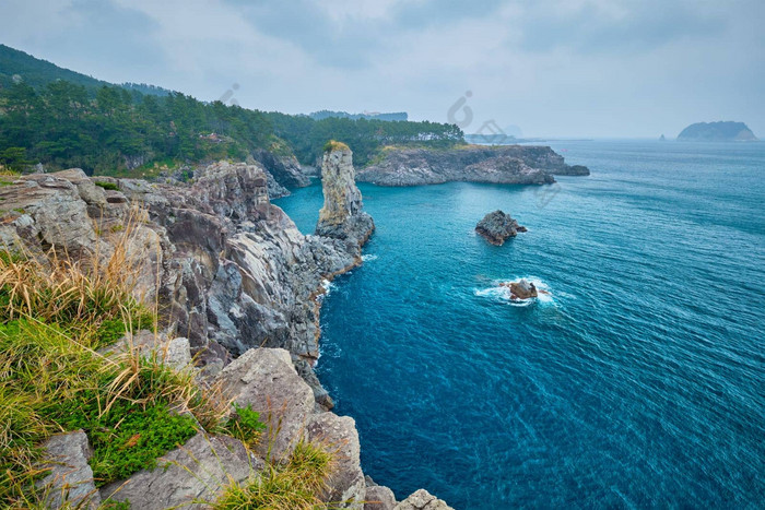 食管科岩石济州岛岛南韩国