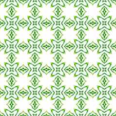 阿拉伯式花纹手画设计绿色时尚的放荡不羁的