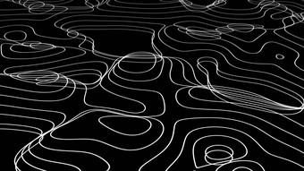 黑色的白色地形地图背景概念摘要背景空间地理位置波浪背景