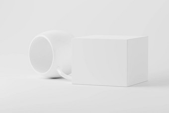 <strong>陶瓷</strong>杯子杯咖啡茶白色空白呈现模型