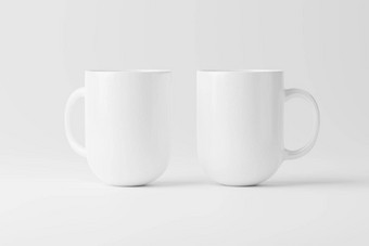<strong>陶瓷</strong>杯子杯咖啡茶白色空白呈现模型