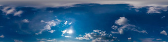 蓝色的天空全景卷云云无缝的球形equirectangular格式完整的天顶图形游戏编辑空中无人机学位全景照片天空更换